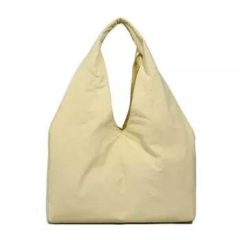 Женская большая сумка под мышкой, сумка через плечо для поездок на работу, однотонная сумка-тоут жёлтый