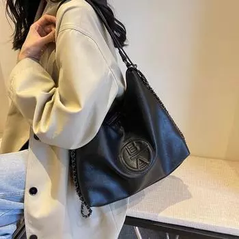 Женская большая сумка-тоут, кожаная сумка через плечо