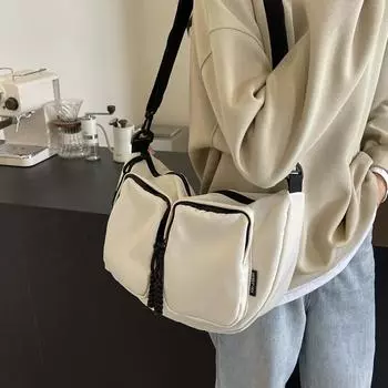 Женская большая сумка-тоут, легкая сумка через плечо, сумка через плечо чёрный