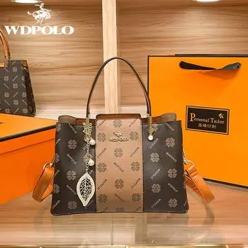 Женская брендовая сумка WDPOLO;s Сумка-мессенджер для мамы большой вместимости;s Сумочка Commuter Reading 2023 Сумка через плечо M