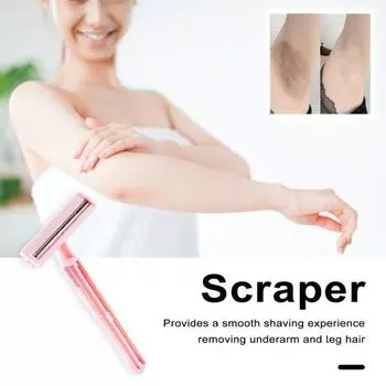 Женская бритва, эффективное двухслойное лезвие, быстрый и удобный инструмент для удаления волос на ногах, подмышках, аксессуары разноцветный