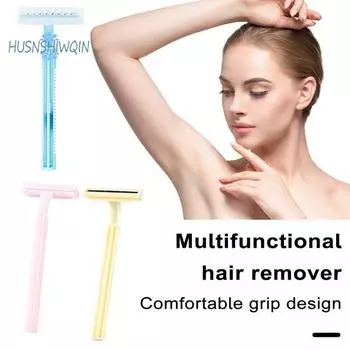 Женская бритва — эффективное двухслойное лезвие, удобный и быстрый инструмент для удаления волос на ногах и подмышках, аксессуары в комплекте Mix Color