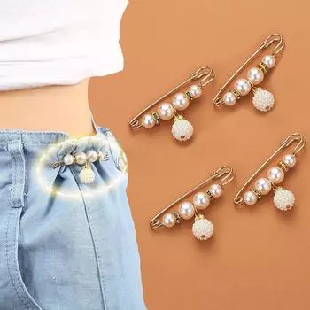 Женская брошь для джинсов, изменение талии, маленькие булавки, пряжка для талии, утягивающая юбка, фиксированная антибликовая пряжка, утягивающая талию, многофункциональный стиль