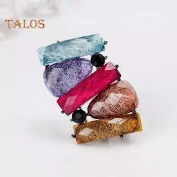 Женская брошь неправильной формы со стразами, ретро, противоскользящая сумка, воротник пальто, шляпа, шарф, украшение, булавка для одежды, вечерние украшения для одежды, выпускного вечера разноцветный