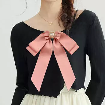 Женская брошь с бантом из бисера, булавка для галстука-бабочки, креативная лента для галстука для шляпы