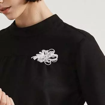 Женская брошь со стразами, противоскользящая сумка на плечо, костюм, воротник пальто, шляпа, шарф, свитер, булавка, вечерние, выпускной, свадебная одежда, ювелирные изделия серебряный