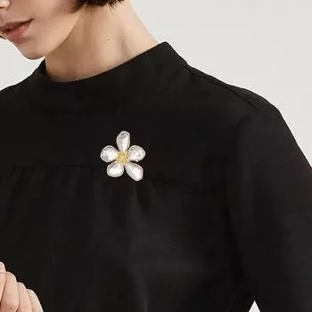 Женская брошь в форме цветка, декор из сплава, искусственный кристалл, противоскользящая сумка, воротник пальто, шляпа, шарф, украшение, булавка для одежды, вечерние украшения для одежды, выпускного вечера зелёный