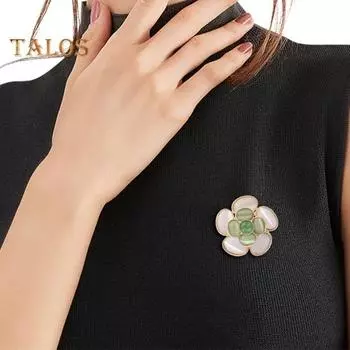 Женская брошь в форме камелии, декор из искусственного опала, противоскользящая сумка на плечо с лепестками, костюм, воротник пальто, шляпа, булавка для одежды, вечеринка, выпускной вечер, свадебная одежда, ювелирные изделия розовый