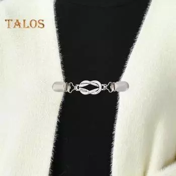 Женская брошь-зажим в виде утки со стразами, декоративная полая форма цветка, винтажная противоскользящая брошь для украшения воротника свитера, украшения для выпускного бала C