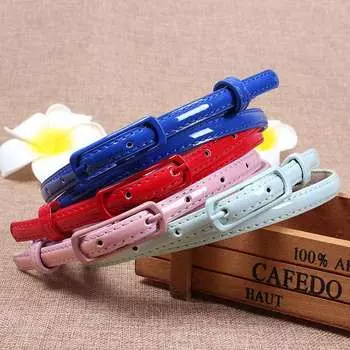 Женская булавка, женские украшения, изысканный модный ремень, женский ремень, универсальный цвет, тонкий ремень с пряжкой, конфеты 101*1.1cm красный