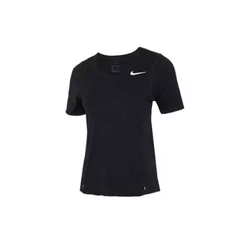Женская быстросохнущая футболка с короткими рукавами Nike Dri-FIT Training Sports, черные CJ9445-010 S