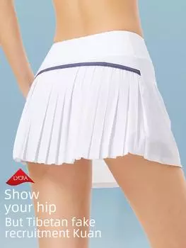 Женская быстросохнущая плиссированная теннисная юбка-шорты - дышащая, устойчивая к воздействию окружающей среды, спортивная юбка для фитнеса и бега Extra Large