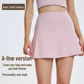 Женская быстросохнущая юбка для тенниса и бега с карманом — дышащая, защита от воздействия, разрез XL