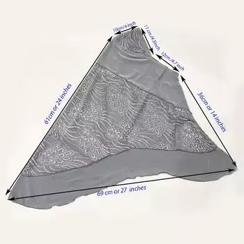 Женская цельная кружевная мусульманская шапка-хиджаб с кружевом, однотонный предварительно завязанный кружевной шарф, шаль, дышащий, удобный головной убор для женщин и девочек 65x60cm темно-зеленого