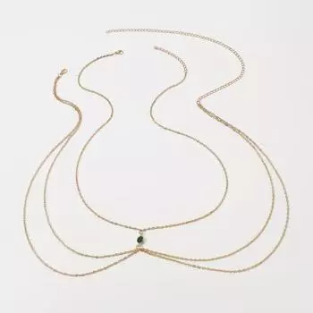 Женская цепочка для тела, декор в стиле ретро, регулируемая цепочка на грудь, украшения для груди, женская вечеринка для выпускного вечера с низким вырезом золотистый