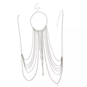 Женская цепочка для тела, модная грудь для музыкального фестиваля, ночного клуба танца живота