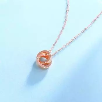 Женская цепочка Flash O Chain из 18-каратного золота с двойной пряжкой, цвета дикого золота 750 пробы, с желтым покрытием, модная цепочка на ключицу высокого класса AU750