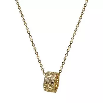 Женская цепочка на ключицу, нишевый дизайн, трехмерный полный бриллиантовый круг, женское простое темпераментное ожерелье