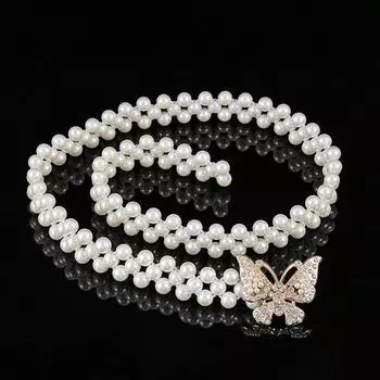 Женская цепочка на талию, тонкий пояс, роскошная жемчужная цепочка на талию для платья, бахрома, украшение, пояс в стиле бохо, украшения для тела as the picture