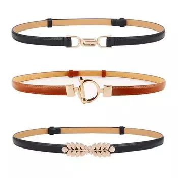 Женская цепочка с пряжкой OT, регулируемая по объему — тонкий ремень без проколов для юбок, пальто или костюмов