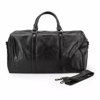 Женская черная дорожная сумка на плечевом ремне TORRENTE