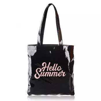 Женская черная пляжная сумка