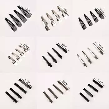 Женская черная родиевая заколка, подарки для девочек, аксессуары для волос, заколки для волос «сделай сам», дети, серебро, для взрослых 14