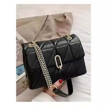 Женская черная сумка через плечо