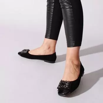 Женская черная замшевая повседневная обувь