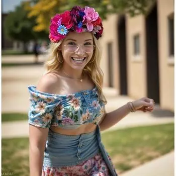 Женская цветочная повязка на голову, модная цветная имитация цветка розы, головной убор для праздничной вечеринки