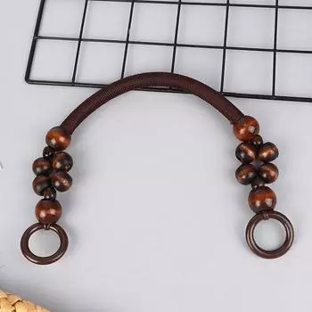 Женская деревянная веревка с бусинами, ремешок для сумки, деревянная ручка, веревка с бусинами, сумка через плечо, сменная сумка своими руками, аксессуары