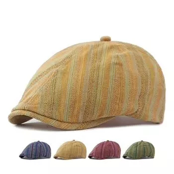 Женская детская шляпа с газетой, британская винтажная восьмиугольная шляпа винный