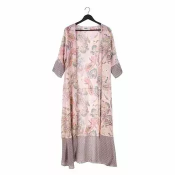 Женская длинная куртка РОЗОВАЯ