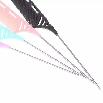 Женская длинная расческа с крысиным хвостом, костяной кончик, острый конец, расческа-разделитель, расческа для волос с пробором