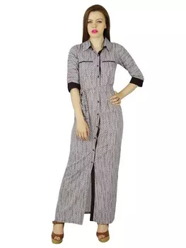 Женская длинная рубашка Bimba, белое платье макси из вискозы, платье на пуговицах в шикарном стиле 10 белый