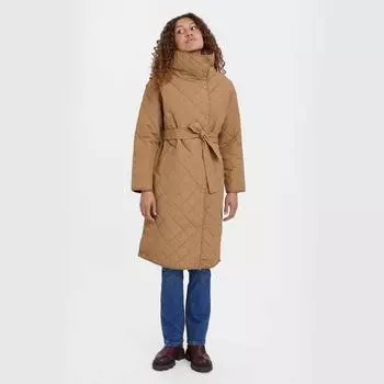 Женская длинная стеганая куртка с высоким воротником VERO MODA