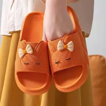 Женская домашняя обувь 2024 года, летние новые тапочки для ванной на толстой подошве, противоскользящие, износостойкие, с мягкой подошвой, удобные, легкие 36