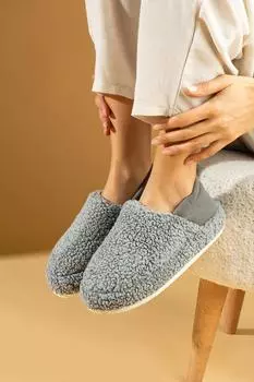 Женская домашняя обувь и пандуф с эластичной плюшевой подошвой на бесшумной подошве P01-32-23