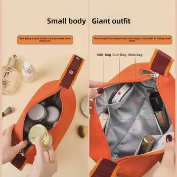 Женская дорожная косметичка большой вместимости - 2024 Водонепроницаемая, стильная и портативная