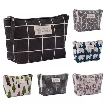 Женская дорожная косметичка для макияжа, косметичка-органайзер с животным принтом, косметичка, женская портативная косметичка, сумка для мытья, комплект