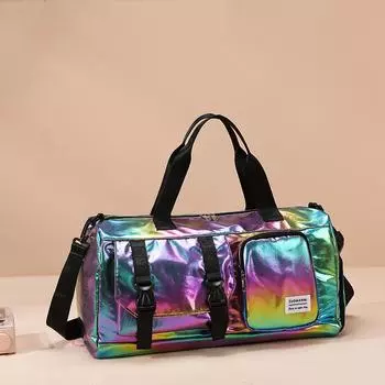 Женская дорожная сумка на короткие расстояния, большая вместимость, отдельная спортивная сумка для сухой и влажной уборки, отдельная корзина для обуви, сумка для багажа, сумка для хранения розовый