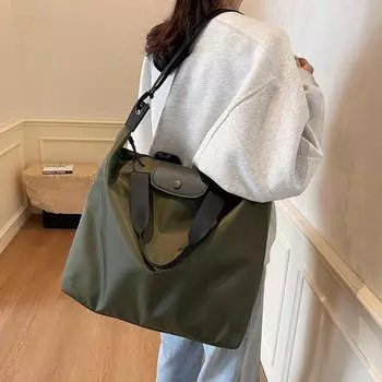 Женская дорожная сумка на короткие расстояния, большая вместительная сумка для багажа, спортивная сумка для фитнеса через плечо чёрный