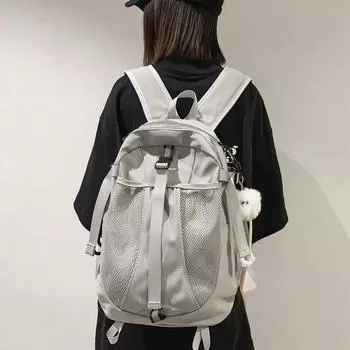 Женская дорожная сумка, студенческий рюкзак чёрный