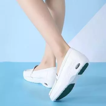 Женская дышащая обувь на мягкой подошве, увеличивающая рост 35 белый