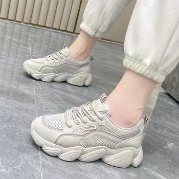 Женская дышащая обувь, женские модные кроссовки, женская обувь большого размера, повседневная спортивная обувь с сеткой 40