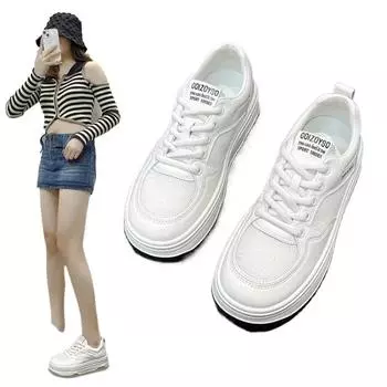 Женская дышащая спортивная обувь Женская скейтбординг плоские женские кроссовки толстая подошва Zapatos Mujer роскошные туфли резиновые сапоги повседневные 35
