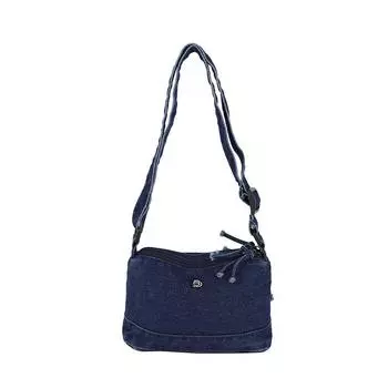 Женская джинсовая сумка Многофункциональная сумка через плечо Сумка кроссбоди темно-синий
