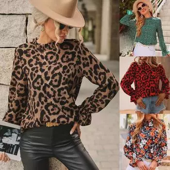 Женская европейская и американская модная рубашка облегающего кроя с длинным рукавом - коллекция осень/зима Extra Large