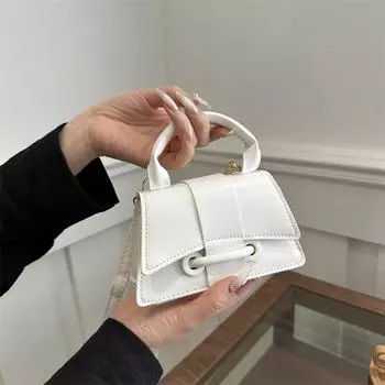 Женская фактурная сумка в иностранном стиле, весенняя универсальная сумка-мессенджер, маленькая квадратная сумка коричневый