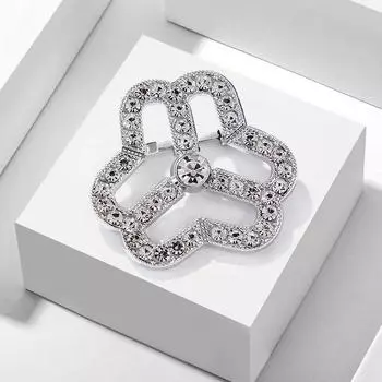 Женская Федерация, дизайнерские броши-булавки для женщин, простая креативная брошь со стразами, ювелирные изделия, подарки, платье, аксессуары для одежды